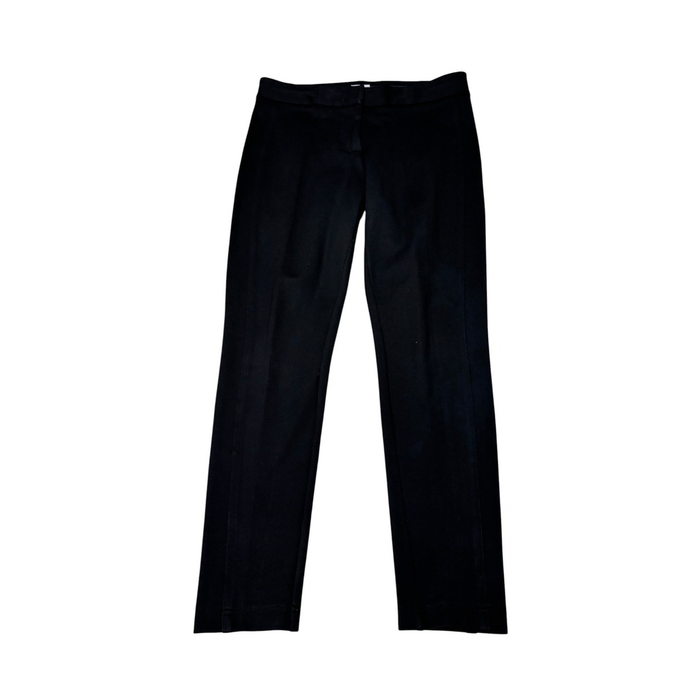 Armani Collezioni Black Stretch Viscose Slim Straight Leg Trousers Women 2 29X26